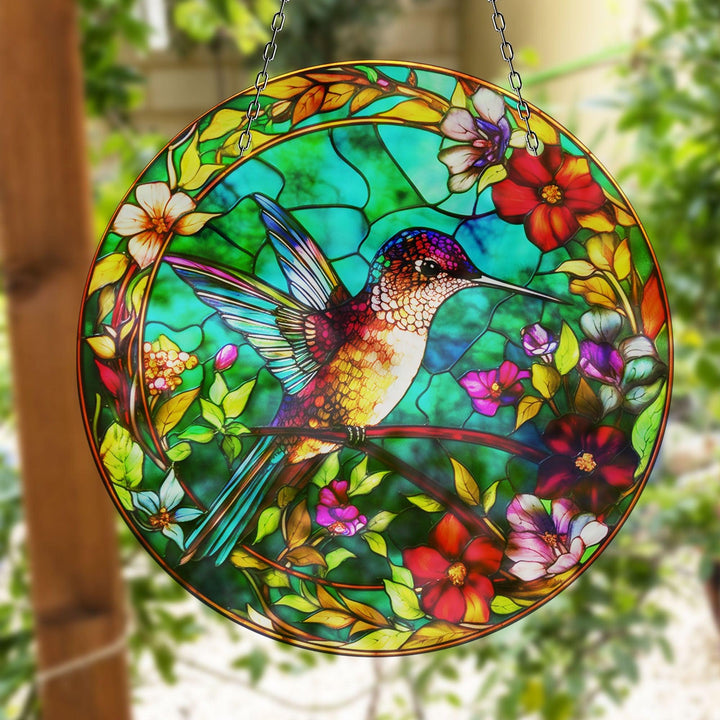 Stained Birds Suncatcher Decor Stained Glass Suncatchers | Myphotostation
