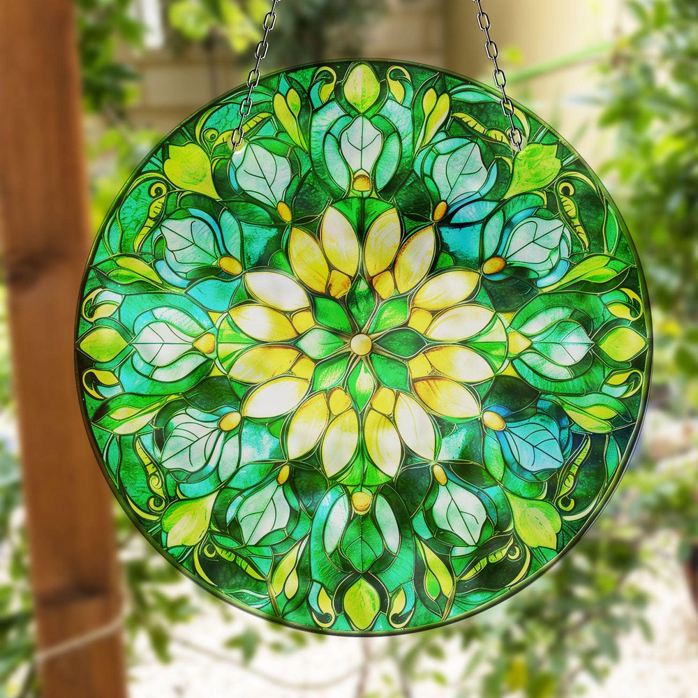 Colorful Mandala Stained  Suncatcher Sun Catchers | Myphotostation
