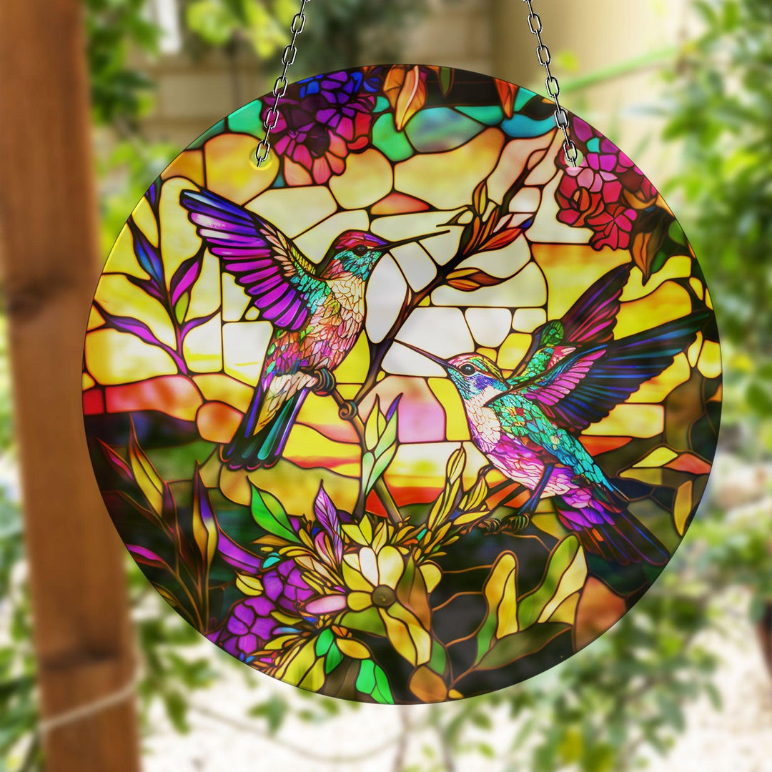 Colorful Acrylic Hummingbird Suncatcher Perfect Gift | Myphotostation
