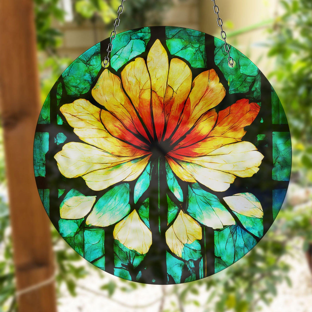 Green & Orange Suncatcher Decor Colorful Sun | Myphotostation 

