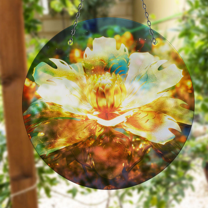 Shiny Colored Stained Suncatcher Colorful Sun | Myphotostation
