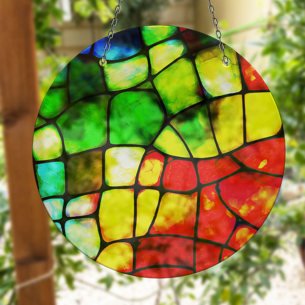 Colorful Stained  Suncatcher Add Color with Stained Glass Suncatchers for Home | Myphotostation
