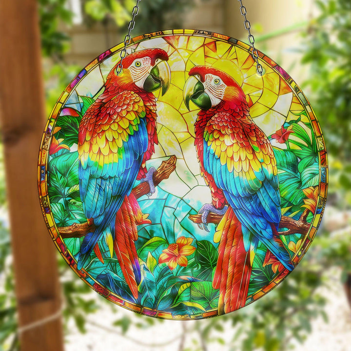 Parrots Suncatcher Decor Beautiful Home Decor | Myphotostation

