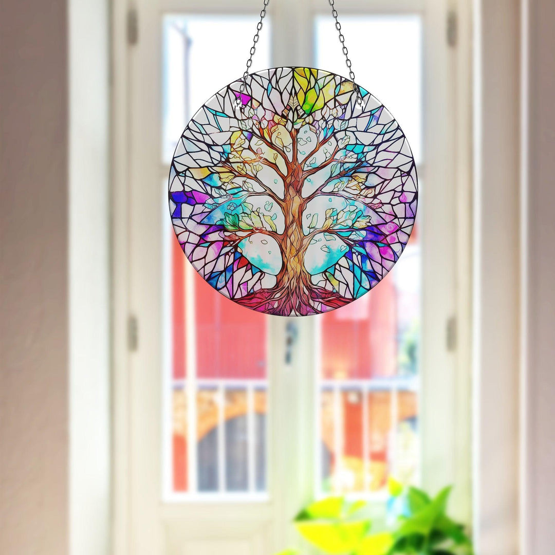 White Life of tree Suncatcher Beautiful Home Decor | Myphotostation
v