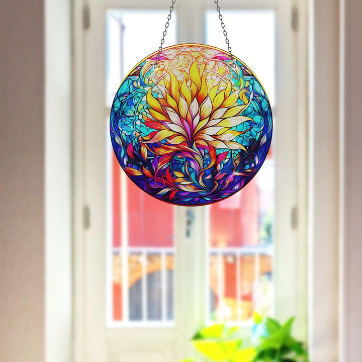 Flower Botanical Suncatcher Decor Add Color with Stained Glass Suncatchers for Home | Myphotostation
