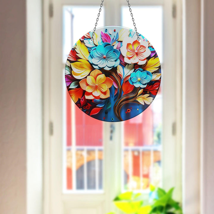 Vivid Botanical Suncatcher Moon Suncatchers | Myphotostation

