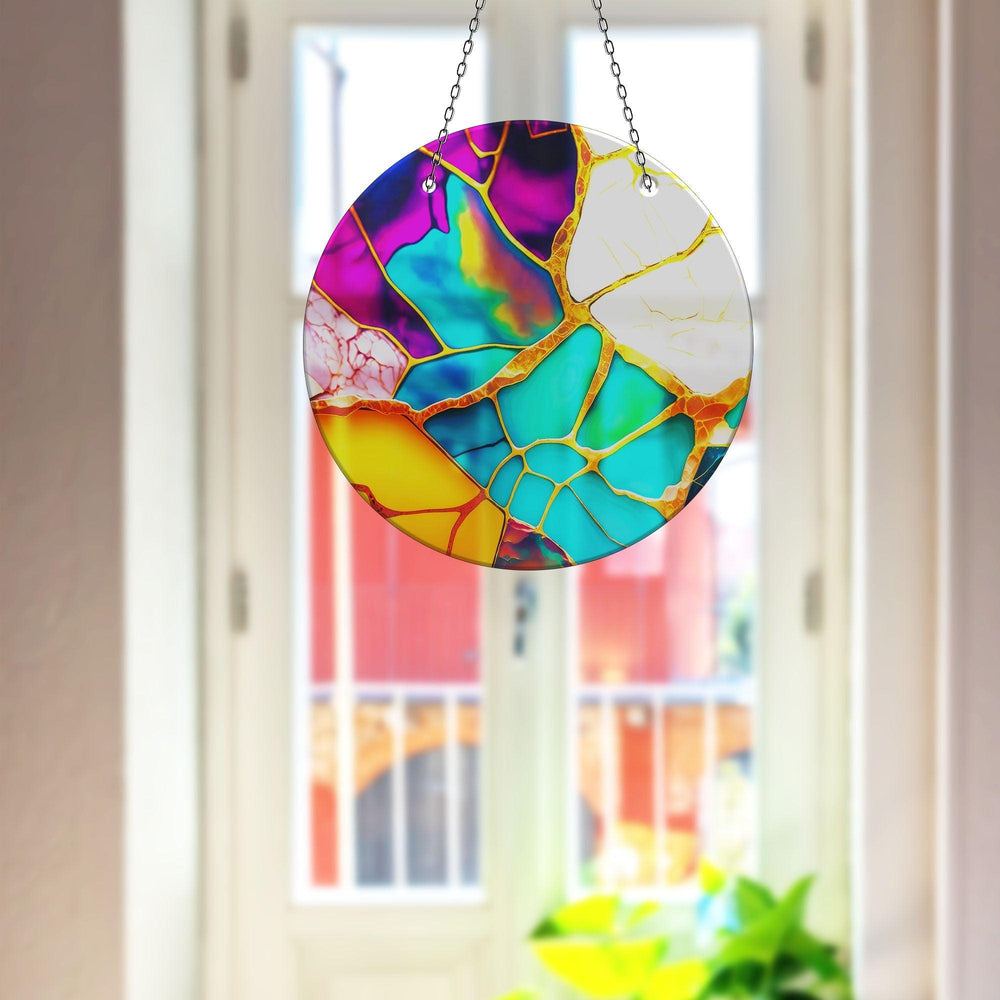 Marble Purple & Blue Suncatcher Sun Catchers | Myphotostation
