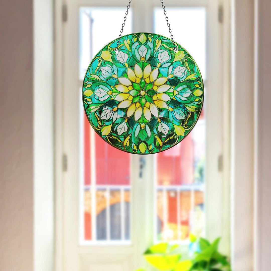Colorful Mandala Stained  Suncatcher Perfect Gift | Myphotostation
