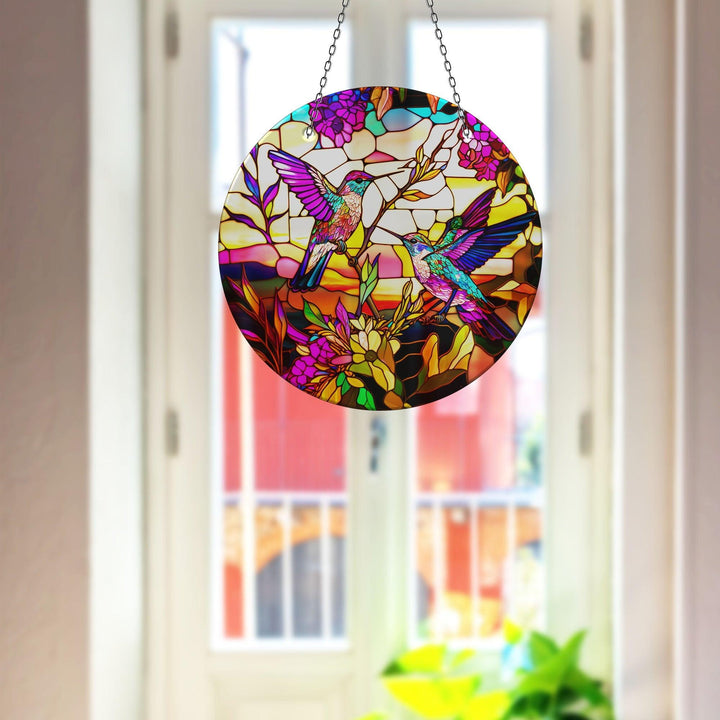 Colorful Acrylic Hummingbird Suncatcher Sun Catchers | Myphotostation
