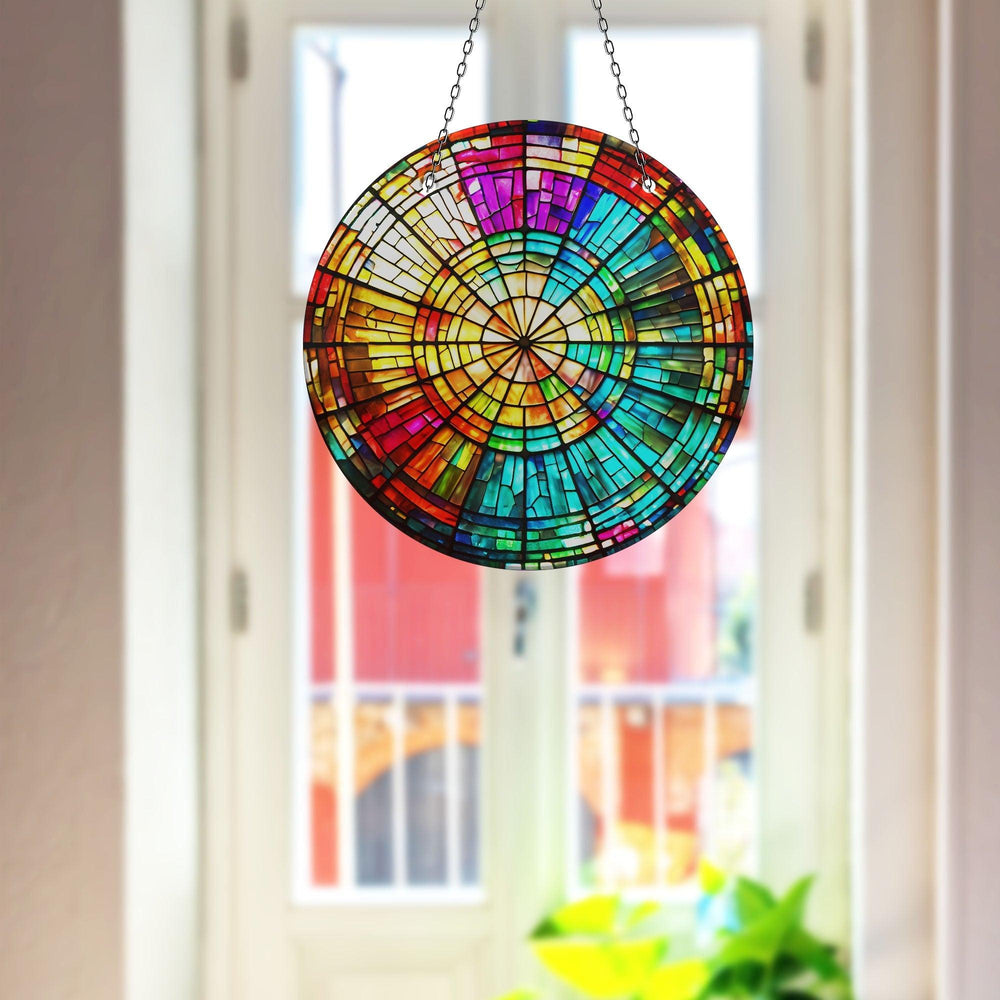 Colorful Stained Suncatcher Perfect Gift | Myphotostation
