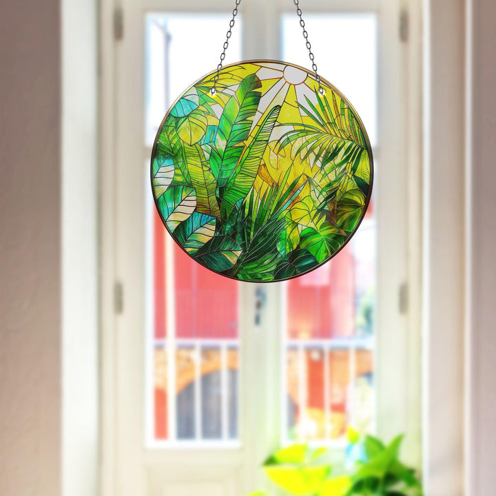 Stained Leaves Suncatcher Decor Sun Catcher for Window | Myphotostation
