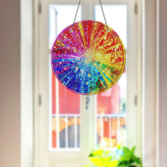 Color Bomb Suncatcher Durable Tempered Glass | Myphotostation
