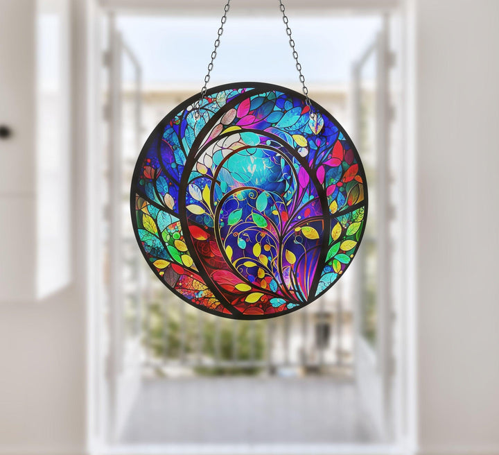 Stained Colorful Suncatcher Decor Perfect Gift | Myphotostation
