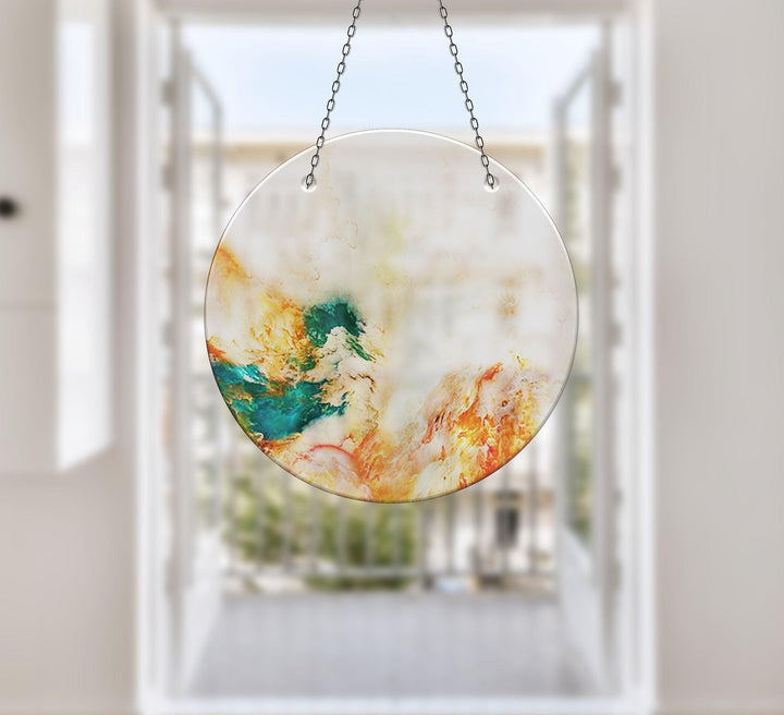 Colorful Alcohol Ink Art Suncatcher Perfect Gift | Myphotostation
