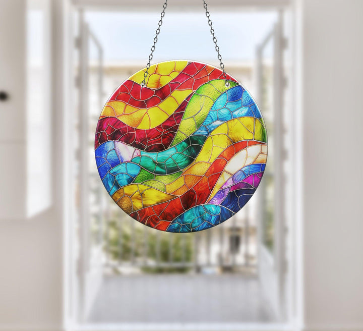 Colored Stained Decor Suncatcher Glass Suncatchers | Myphotostation
