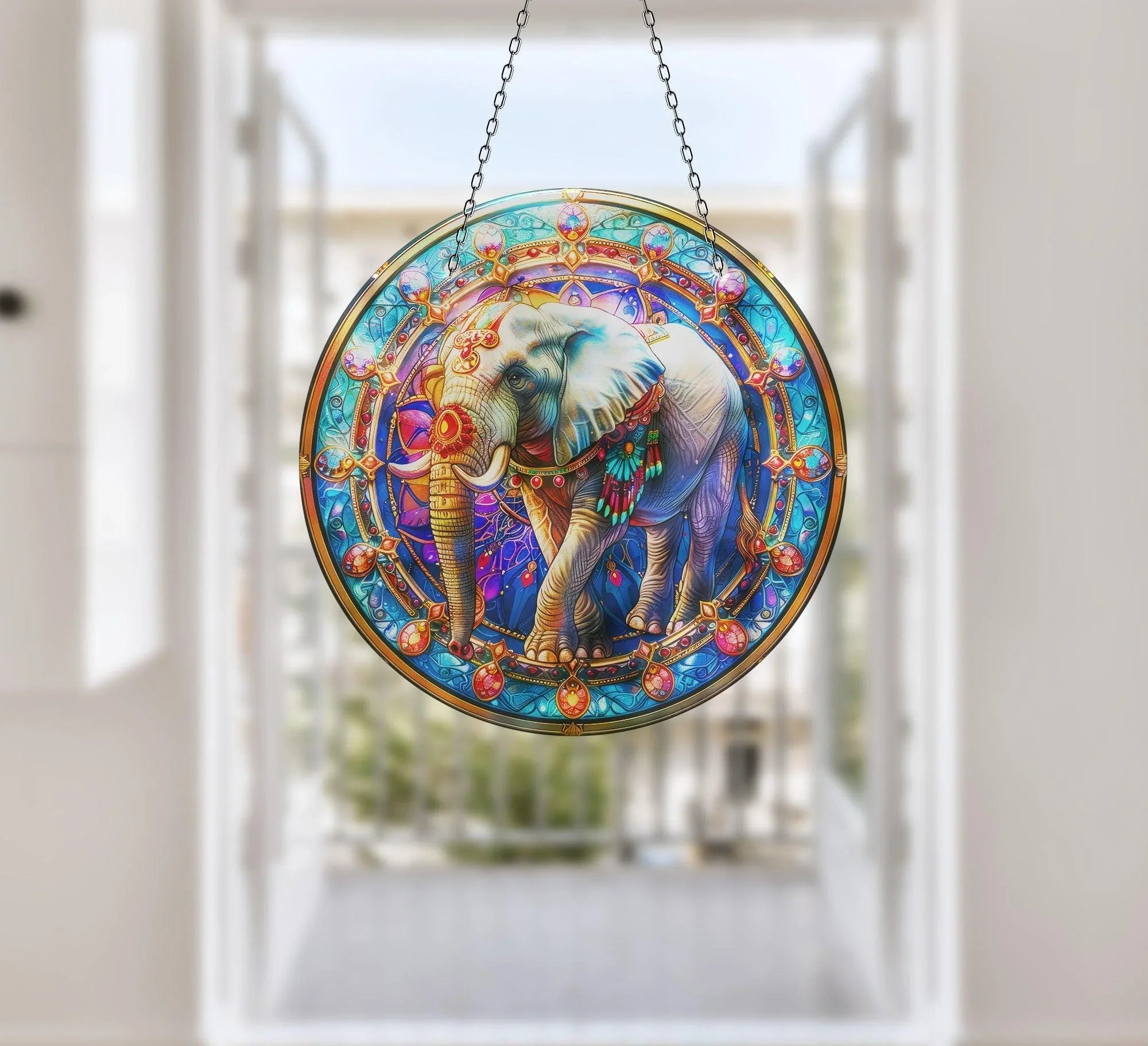 Indian Elephant Suncatcher-Moon Suncatchers | Myphotostation