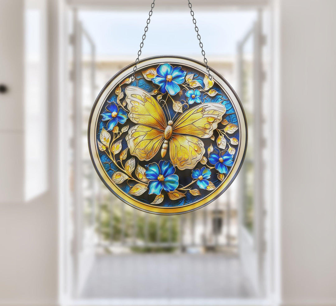 Goldener Schmetterling Sonnenfänger Dekor