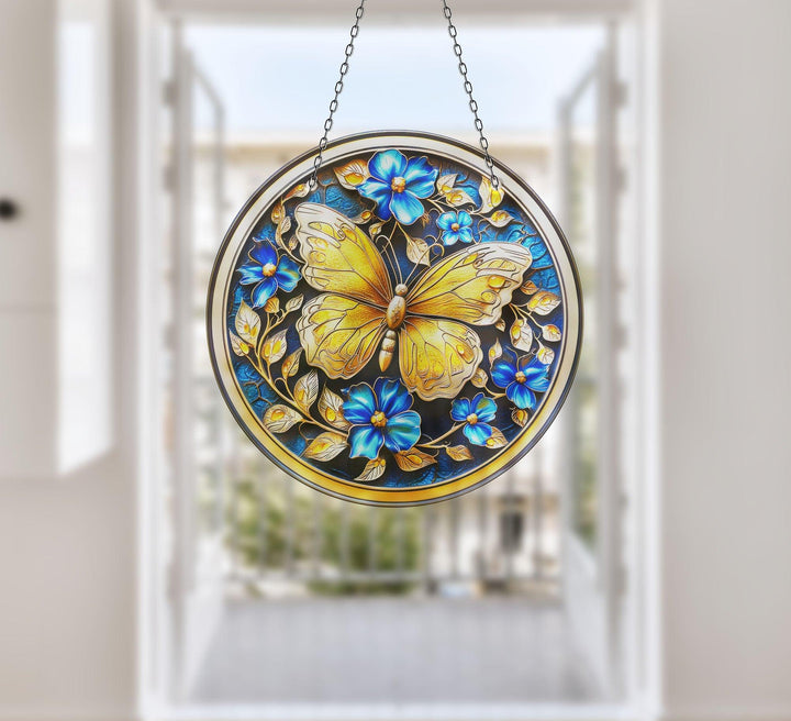 Goldener Schmetterling Sonnenfänger Dekor