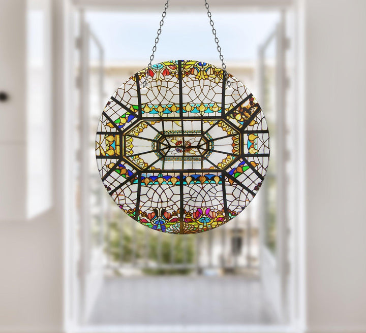 Stained Design Suncatcher Add Color with Stained Glass Suncatchers for Home | Myphotostation
