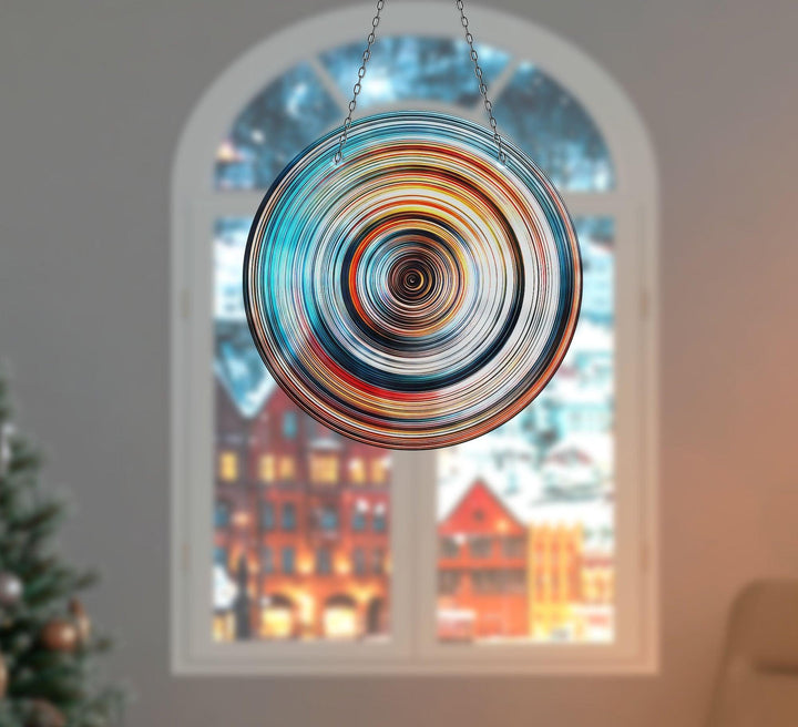 Orange Blue Suncatcher Colorful Sun | Myphotostation 
