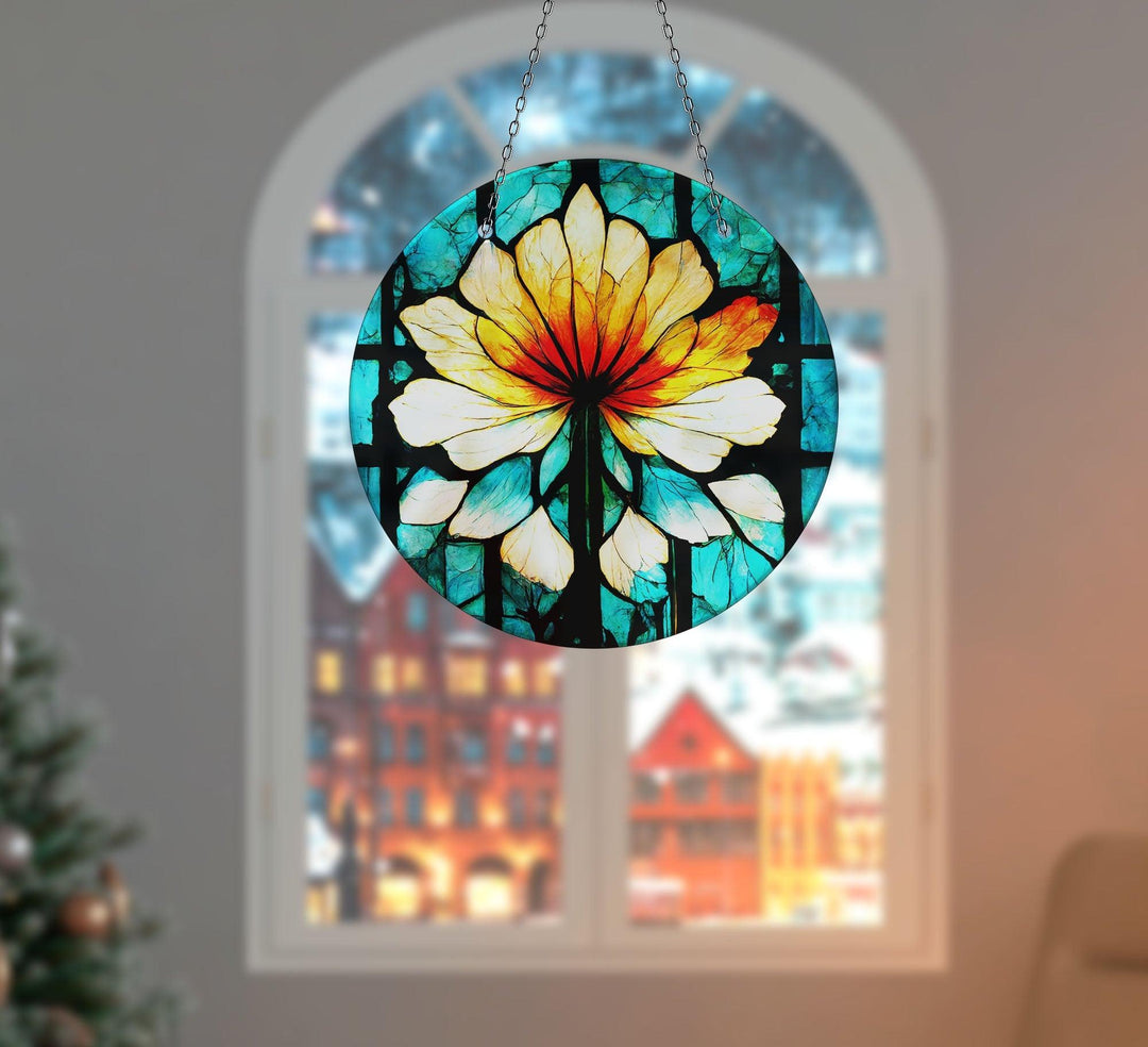 Green & Orange Suncatcher Decor Sun Catcher for Window | Myphotostation

