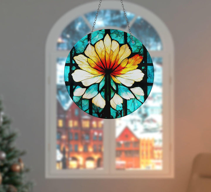 Green & Orange Suncatcher Decor Sun Catcher for Window | Myphotostation

