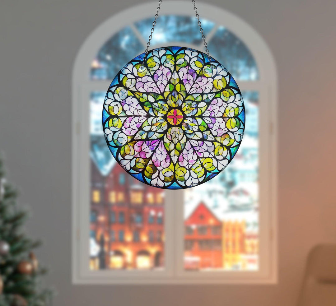 Purple & Green Suncatcher Glass Suncatchers | Myphotostation
