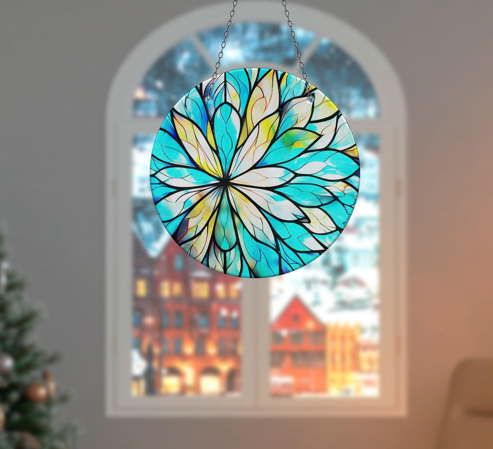 Blue & White Suncatcher Decor Brighten Windows | Myphotostation
