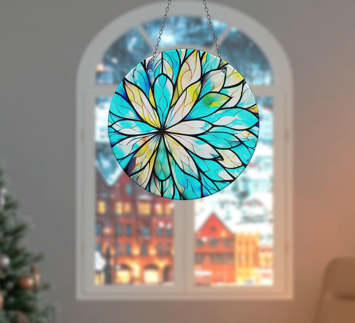 Blue & White Suncatcher Decor Brighten Windows | Myphotostation
