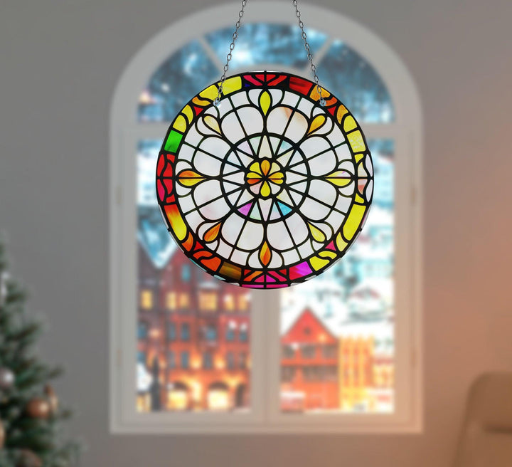 Stained Design Suncatcher Decor Unique Stained Glass Suncatchers | Myphotostation
