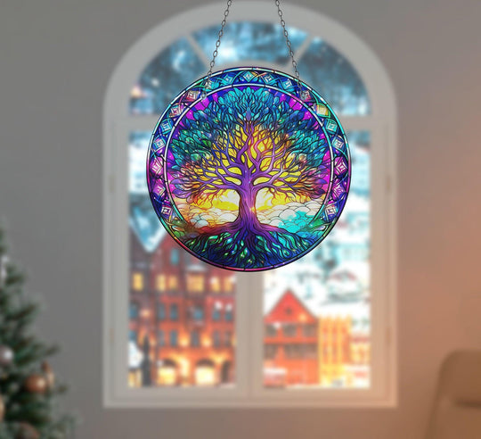 Purple Abstract Suncatcher Sun Catchers | Myphotostation
