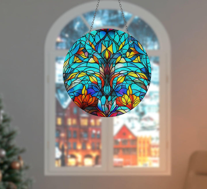 Green Flower Suncatcher Sun Catcher for Window | Myphotostation
