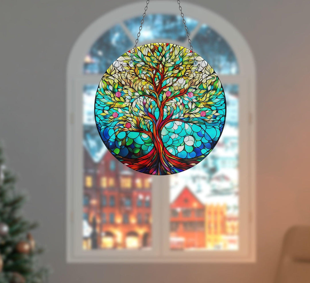 Life of tree Green Suncatcher  Brighten Windows | Myphotostation
