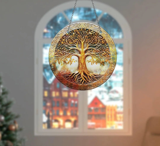 Gold Tree of Life Suncatcher Sun Catchers | Myphotostation
