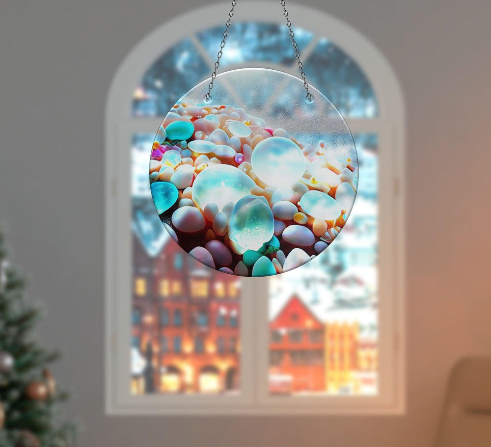 Blue Zen Spa Stone Suncatcher Transform Windows with Suncatchers | Myphotostation

