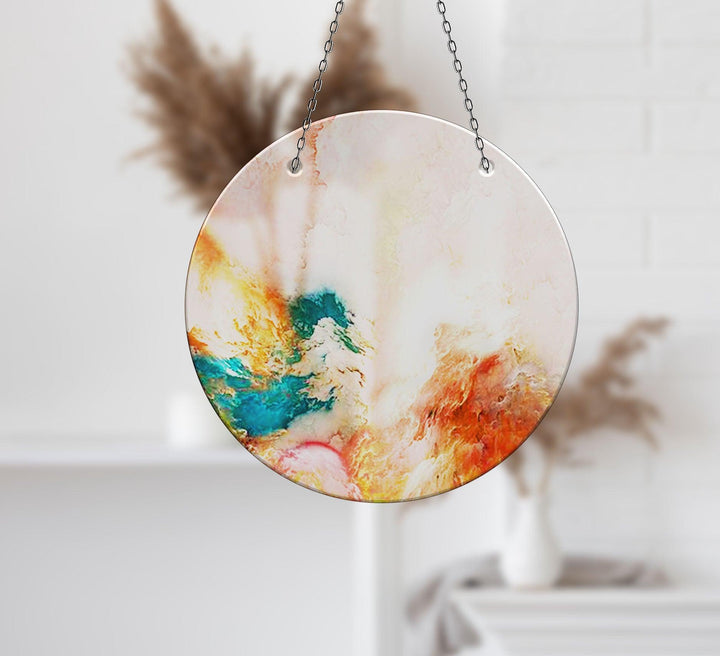 Colorful Alcohol Ink Art Suncatcher Transform Windows with Suncatchers | Myphotostation
