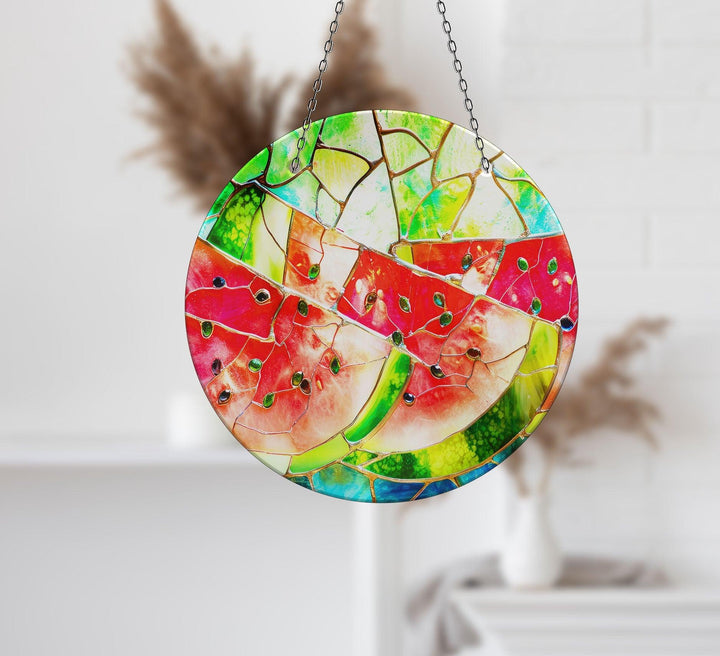 Stained Watermelon  Suncatcher Glass Suncatchers | Myphotostation
