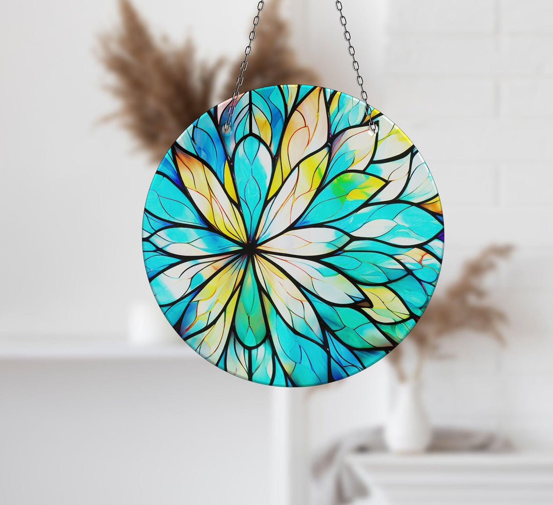 Blue & White Suncatcher Decor Add Color with Stained Glass Suncatchers for Home | Myphotostation
