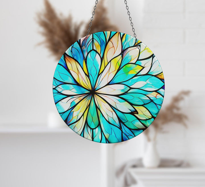 Blue & White Suncatcher Decor Add Color with Stained Glass Suncatchers for Home | Myphotostation
