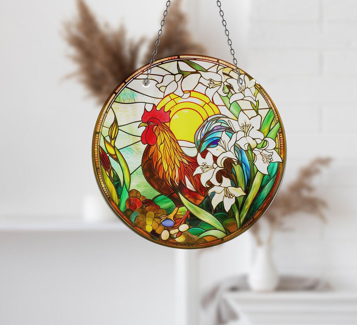 Colorful Rooster Stained  Suncatcher Perfect Gift | Myphotostation
