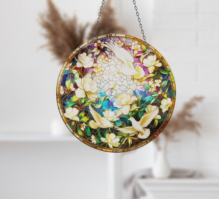 White Birds Suncatcher Decor Sun Catchers | Myphotostation
