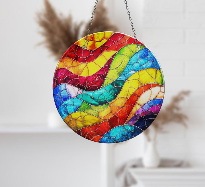 Colored Stained Decor Suncatcher Sun Catcher for Window | Myphotostation
