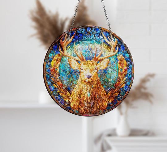 Deer Suncatcher Tempered Glass | Myphotostation
