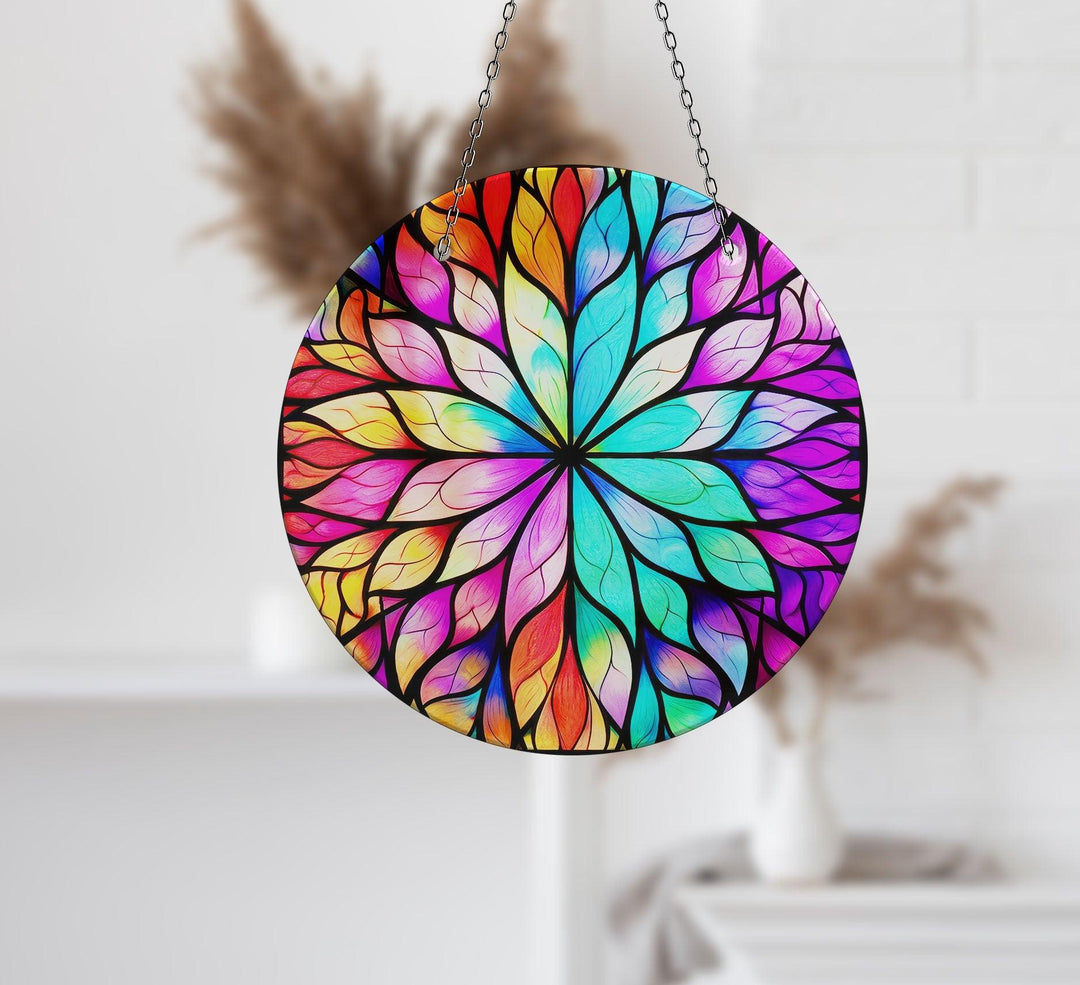 Purple Lotus Suncatcher Decor Colorful Sun | Myphotostation 
