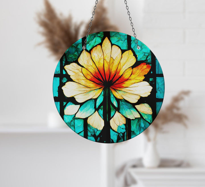 Green & Orange Suncatcher Decor Add Color with Stained Glass Suncatchers for Home | Myphotostation
