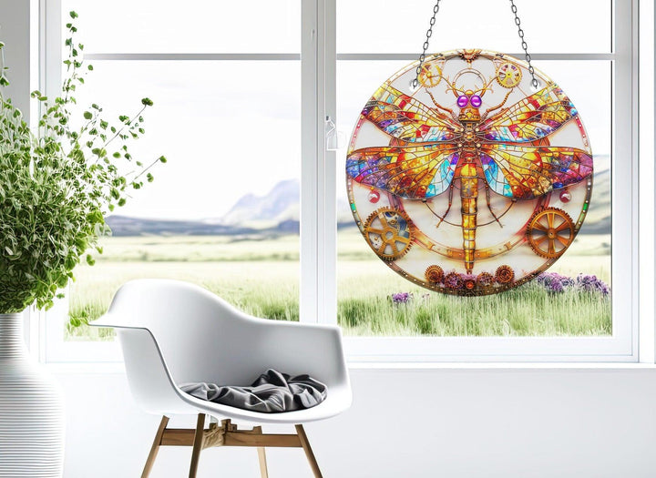 Dragonfly Colorful Suncatcher Transform Windows with Suncatchers | Myphotostation

