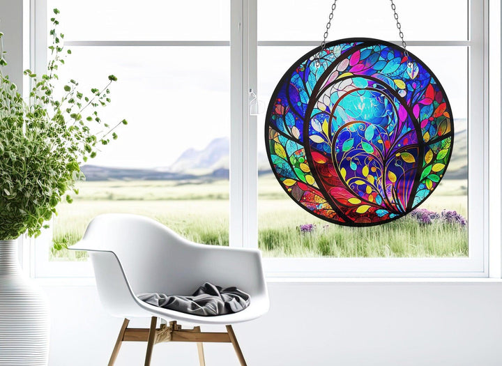 Stained Colorful Suncatcher Decor Stained Glass Suncatchers | Myphotostation
