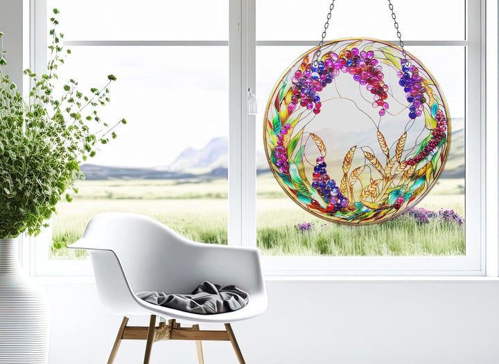 Colorful Grapes Stained  Suncatcher Sun Catchers | Myphotostation
