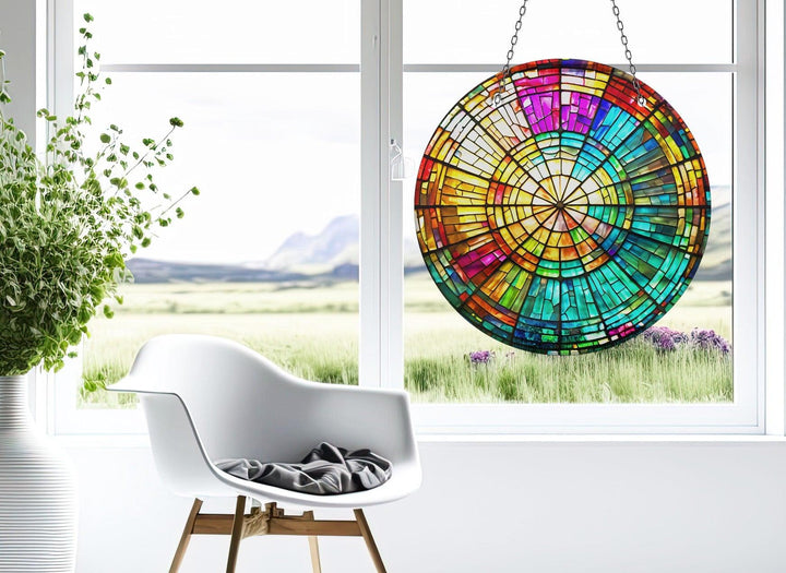 Colorful Stained Suncatcher Brighten Any Space with Glass Suncatchers | Myphotostation
