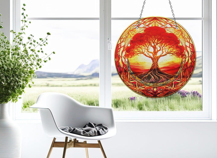 Red Life of tree Suncatcher Colorful Sun | Myphotostation 
